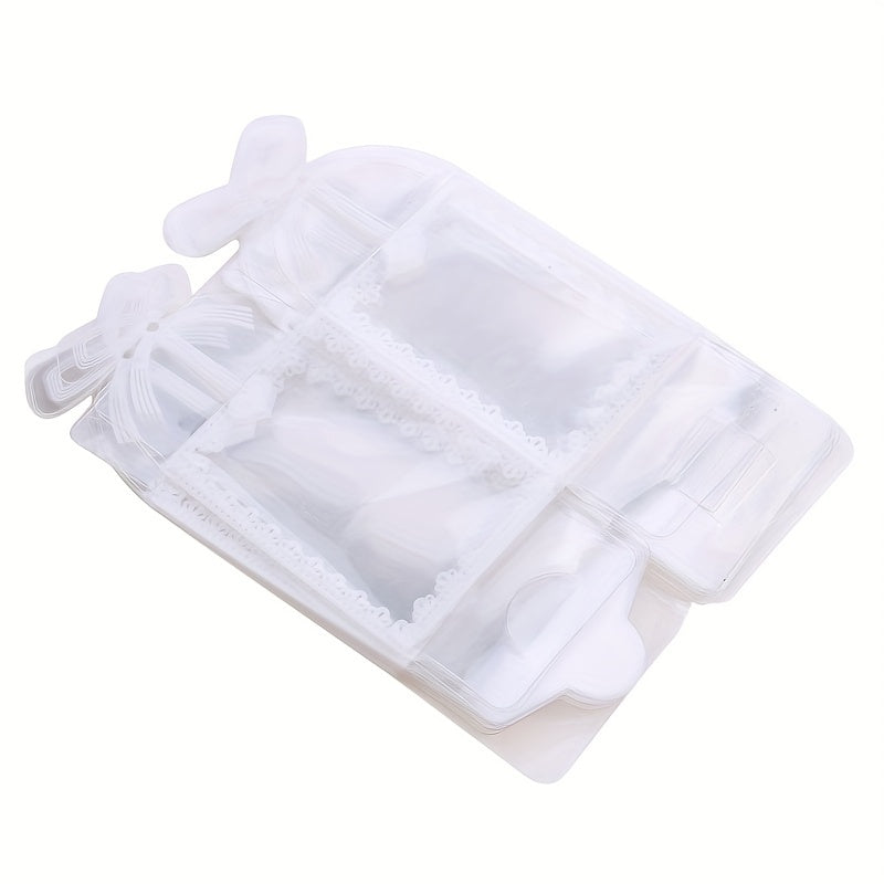 10pcs Transparent Printed Food Packaging Box Candy Chocolate Party Favors