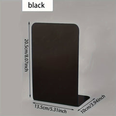 Metal Bookshelf Desktop Storage Rack L-shaped