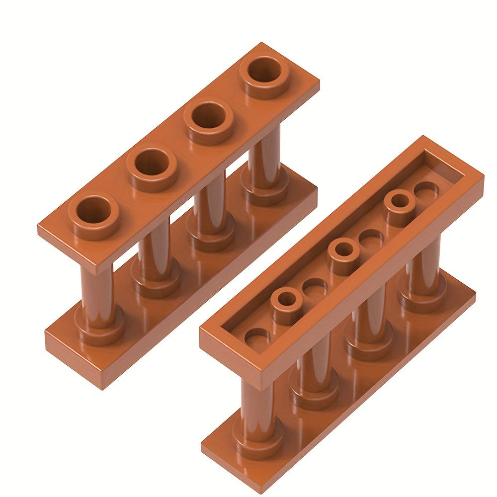 9pc Farm Building Block Set w/ Ranch Fence DIY Animal Scene Playset