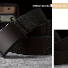 Men's Automatic Buckle Canvas Belt for Jeans