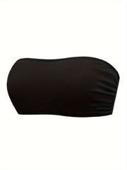 Bandeau Bra Crossback Removable Pads