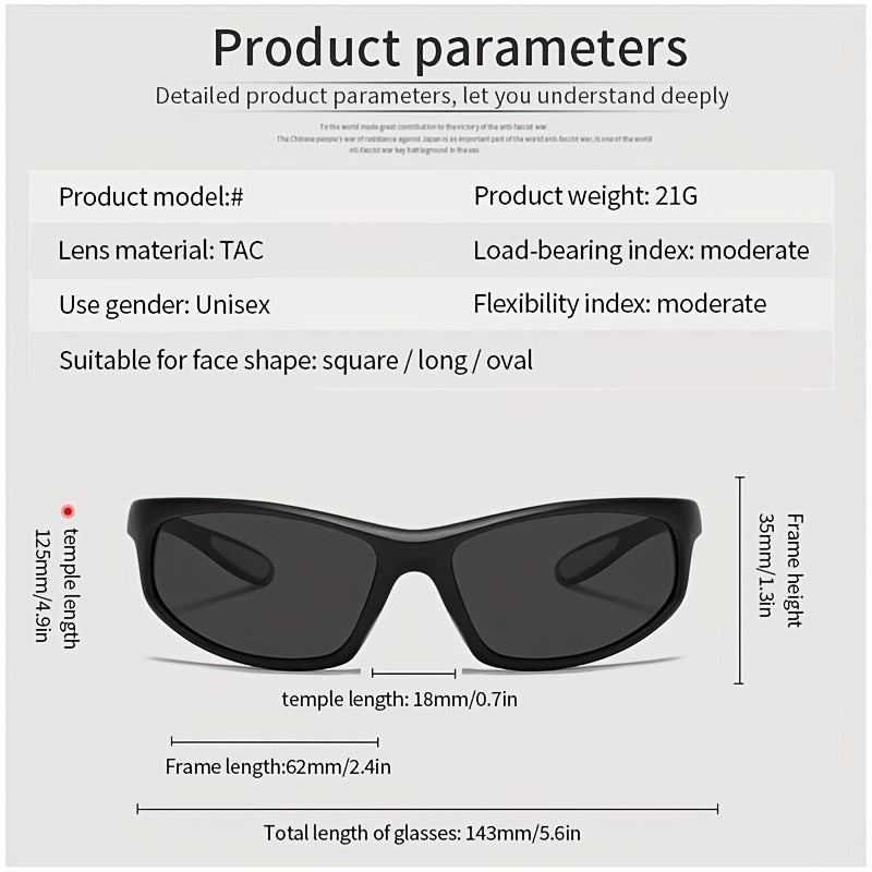 UV Protection Sports Sunglasses for Men Polarized Unisex for Outdoor Activities