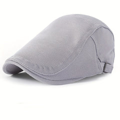 Men's Summer Mesh Breathable Beret Hat Outdoor Sun Protection Cap
