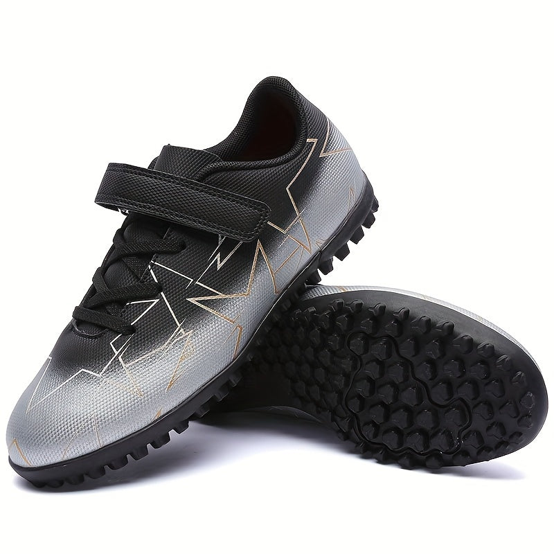 Boys Turf Football Boots with Hook And Loop Fastener