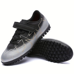 Boys Turf Football Boots with Hook And Loop Fastener