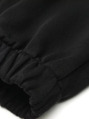 Men s Rose Print Casual Drawstring Sweatpants