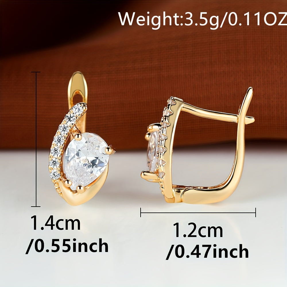 Water Drop Stone Dangle Earrings Bride Wedding Jewelry Halloween Christmas Gift