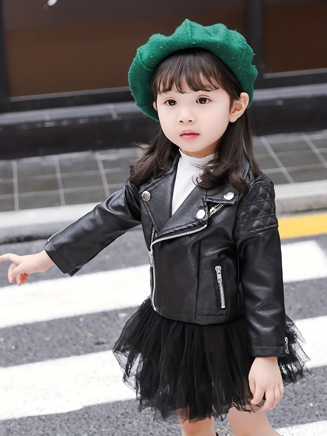 Stylish Windbreaker Jacket for Kids Spring Autumn Outwear Zipper Coat
