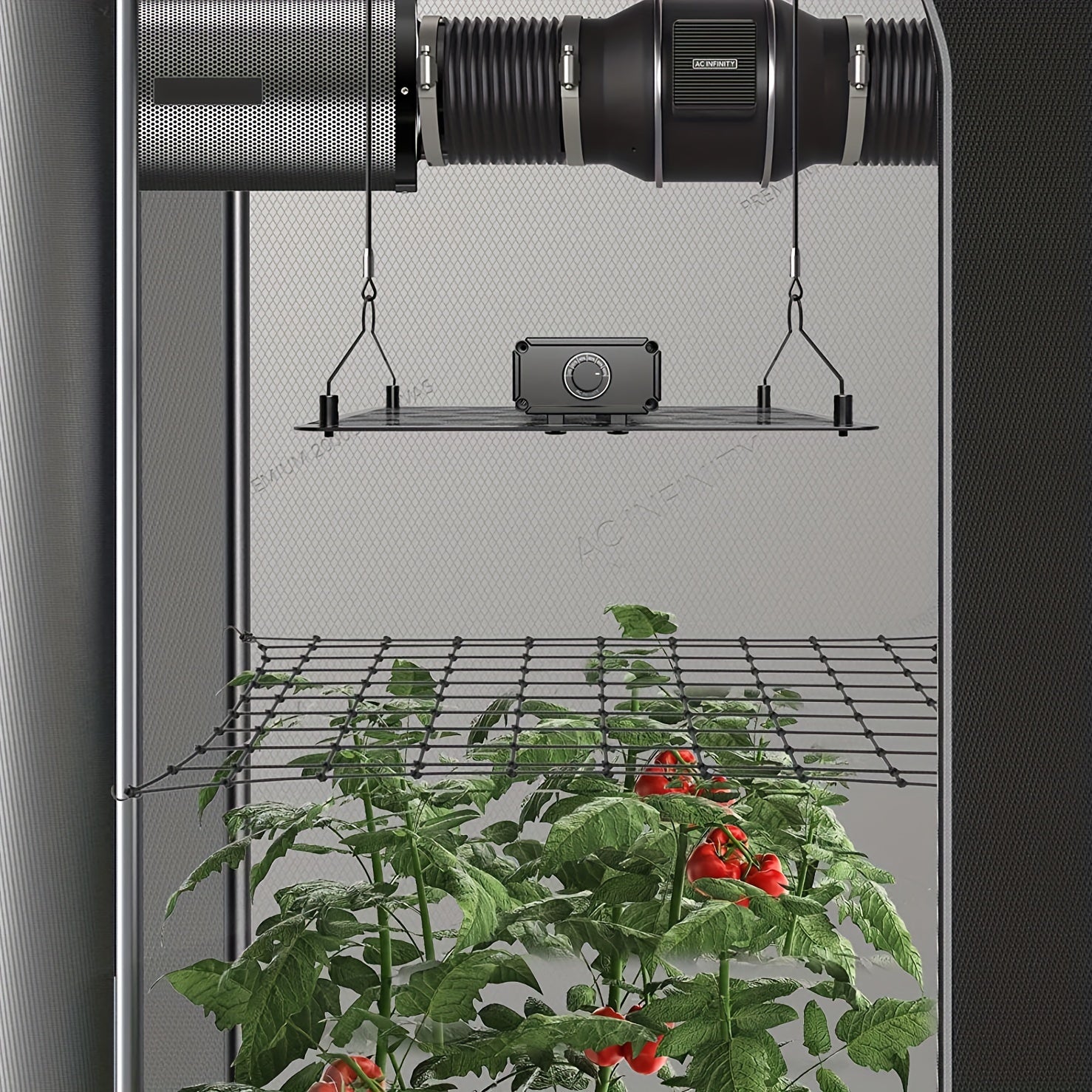 Heavy Duty Elastic Plant Net With Steel Hooks