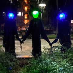 Light Up Witches Decor with Sound Sensor Halloween Props