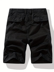 Men's Cotton Cargo Shorts with Flap Pockets