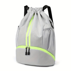 Dry Wet Separation Basketball Bag Drawstring Fitness Backpack