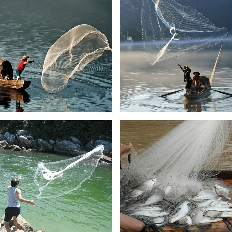 Hand Casting Fishing Net For Bait Fishing Sinking Net Rivers Freshwater