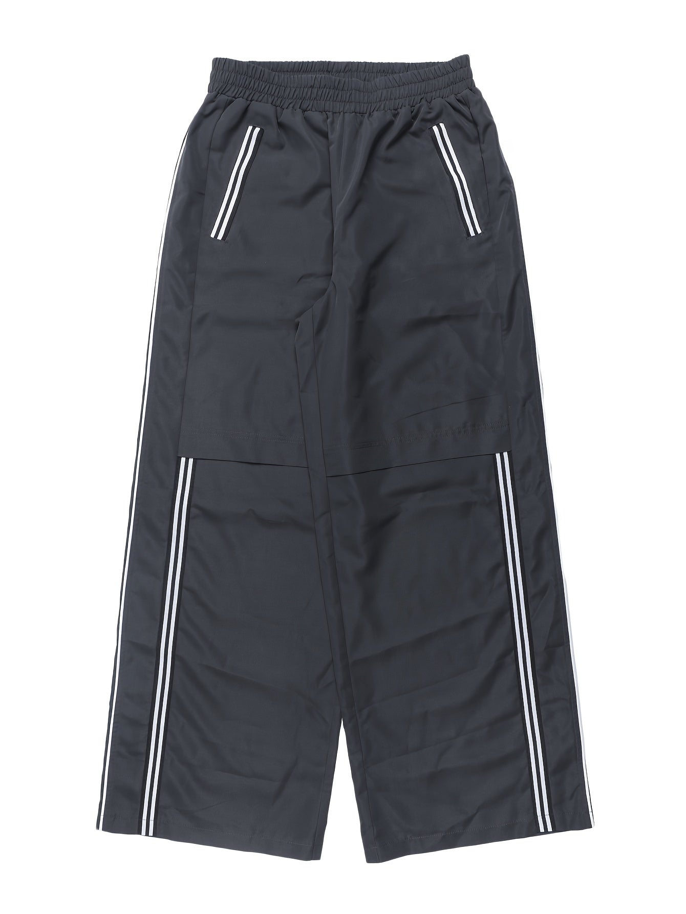 Women's Elastic Waist Casual Sports Pants Loose Fit Running Trousers