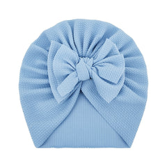 Newborn Bow Decor Turban Hat Cap Beanie For Baby Boys And Girls