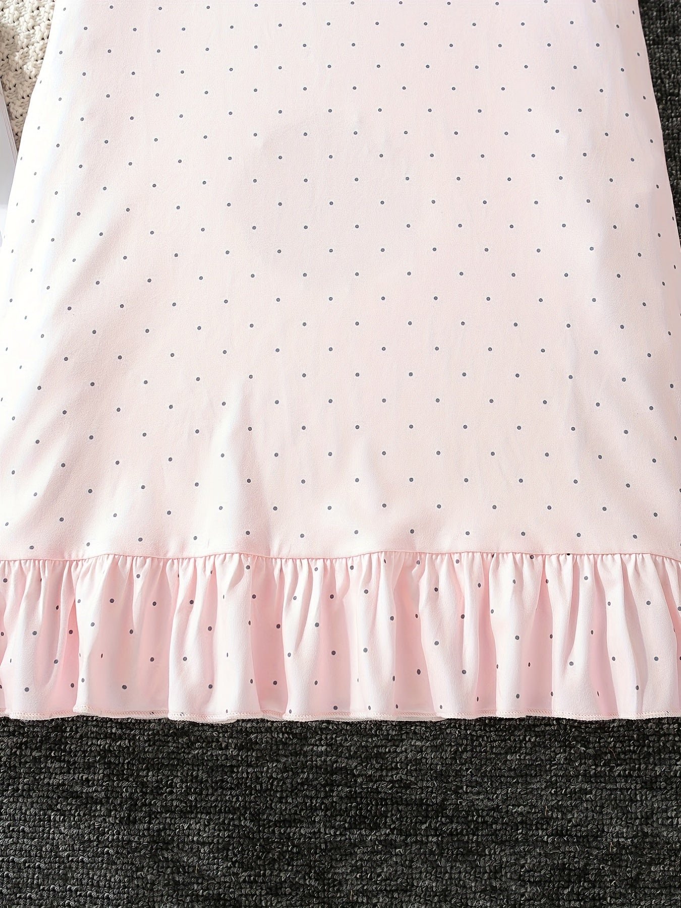 Girls Polka Dot Nightdress Sleeveless PJ Dress