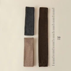 Rib Knit Knee High Leg Warmer Socks
