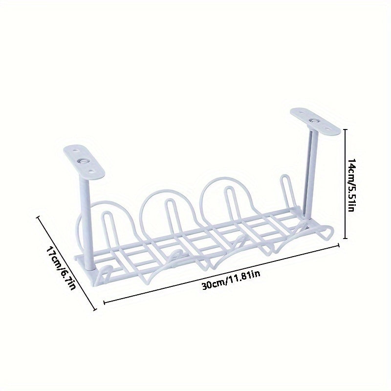 Desktop Power Cable Plug Shelf Organizer