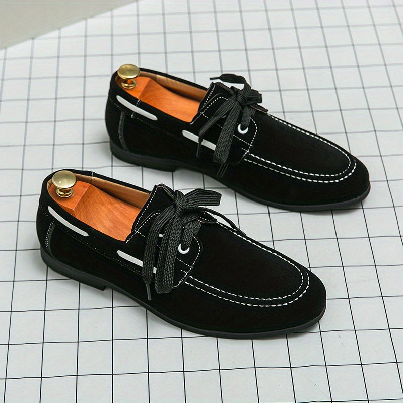 Men's Lace up Boat Shoes Casual Deck Shoes Walking Shoes