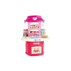 Kids Portable Pretend Kitchen Playset with Toy Cooker