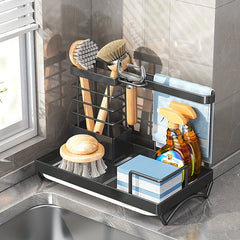 Kitchen Storage Rack Rag Rack Cleaning Tool Storage Rack Draining Basket