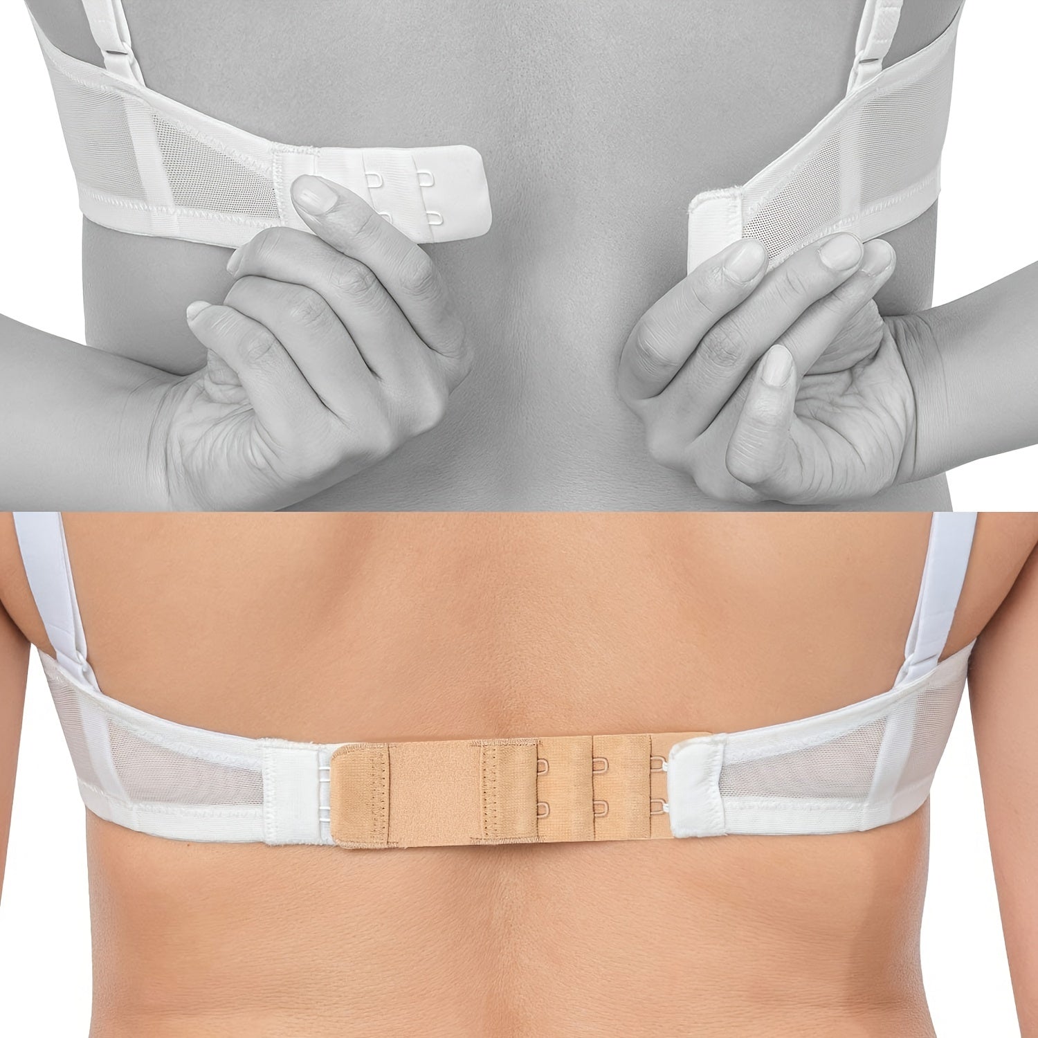 Comfortable Bra Extenders Straps for Braless Look Women