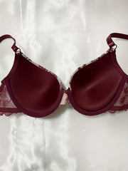 Floral Print Push Up Bras Comfy & Breathable Bow Tie Bra