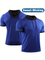 Men's Summer Sweatshirt Quick Drying Hooded Sportswear