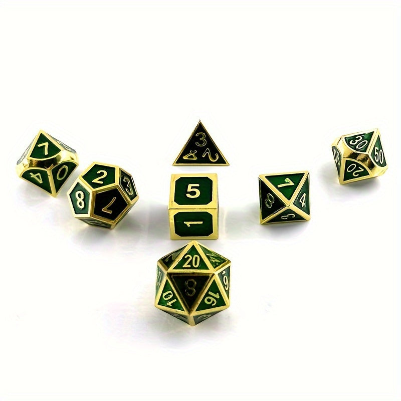 7pcs Mini Dice Game Accessories Metal Dice