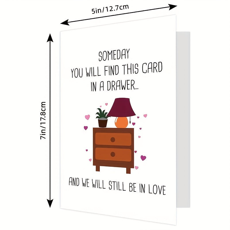 Funny Love Card For Him Her - Anniversary Card - Birthday Card - Set of 2