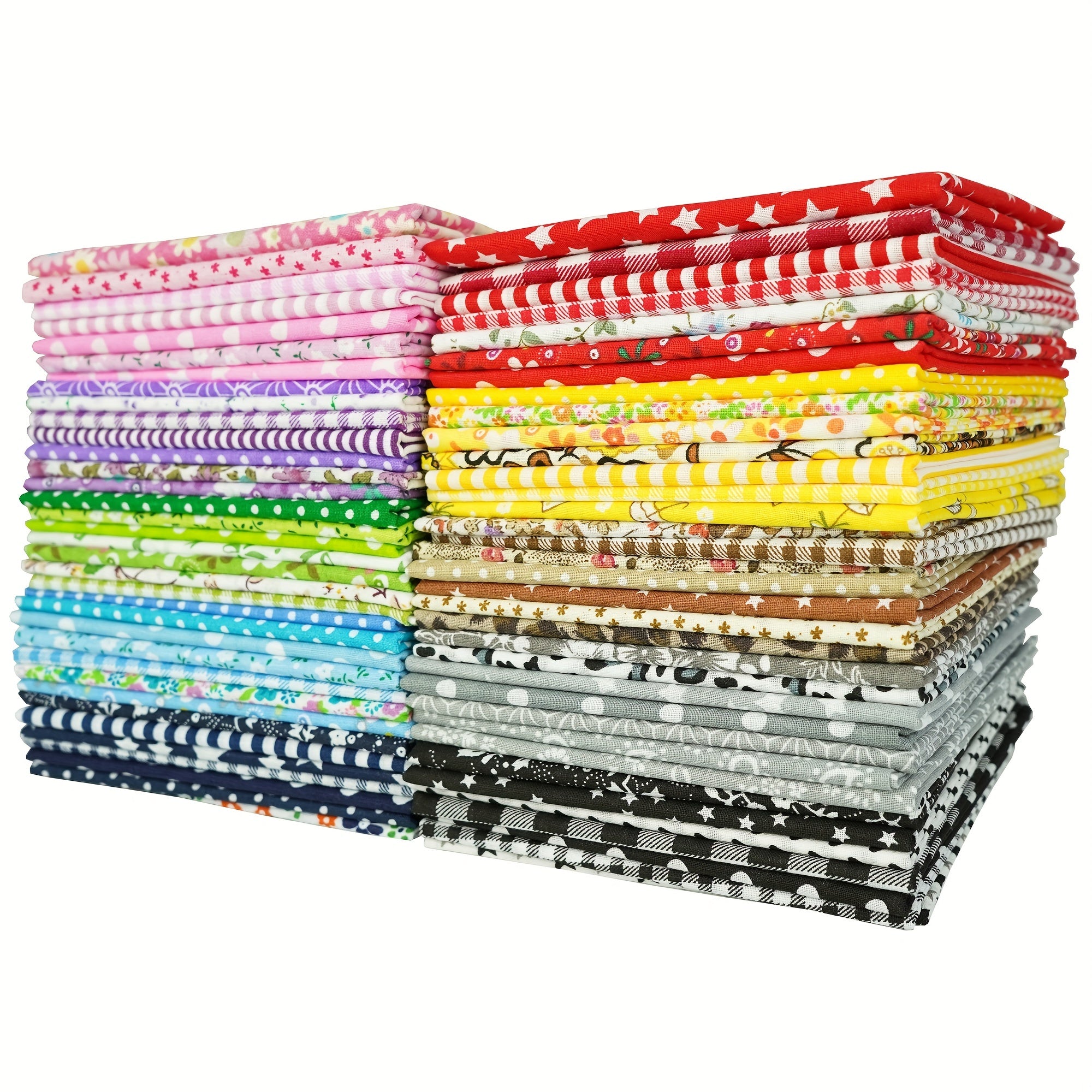 7pcs DIY Floral Fabric Patchwork Sewing Quilting Scrapbooking