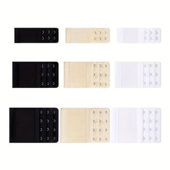 9pcs Bra Strap Extenders Comfortable Adjustable Band Women's Lingerie Accessorie