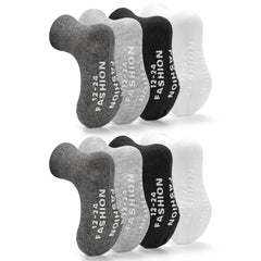 8 Pairs Baby Non Slip Toddler Socks Solid Crew Socks Boys Girls