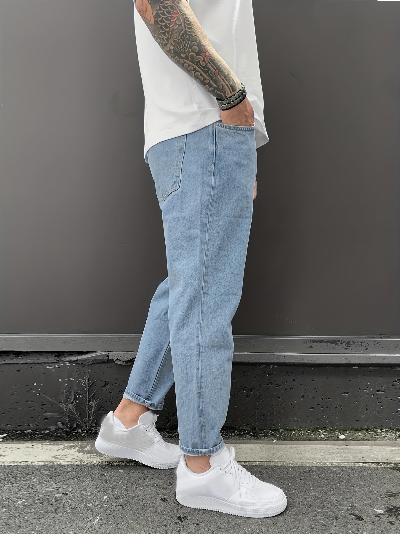 Men's Slim Fit Light Cotton Jeans