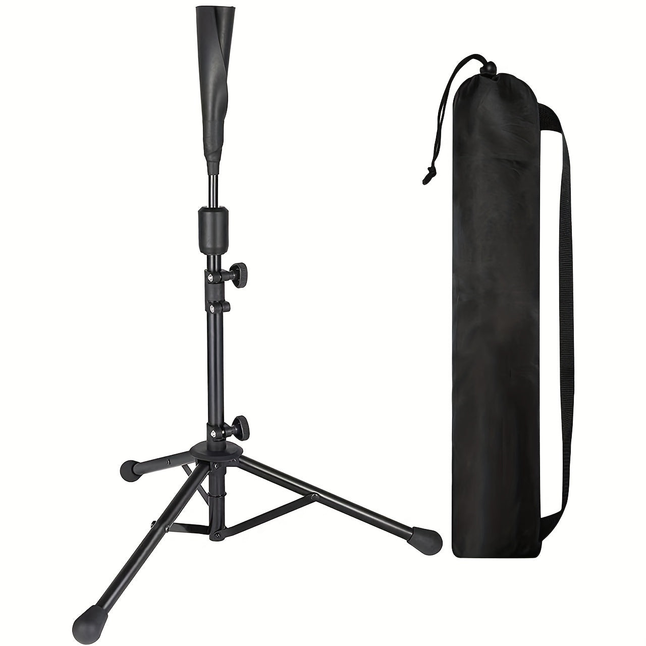 Adjustable Baseball Batting Tee With Carry Bag for Batting Practice