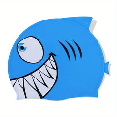 Silicone Fish Swimming Cap Cartoon Waterproof Swim Cap