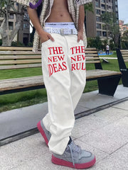 Wide Leg Jeans Men s Casual Street Style Baggy Jeans With Pockets