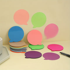 1pc Transparent PET Sticky Notes Pure Message Paper Special shaped Note Book