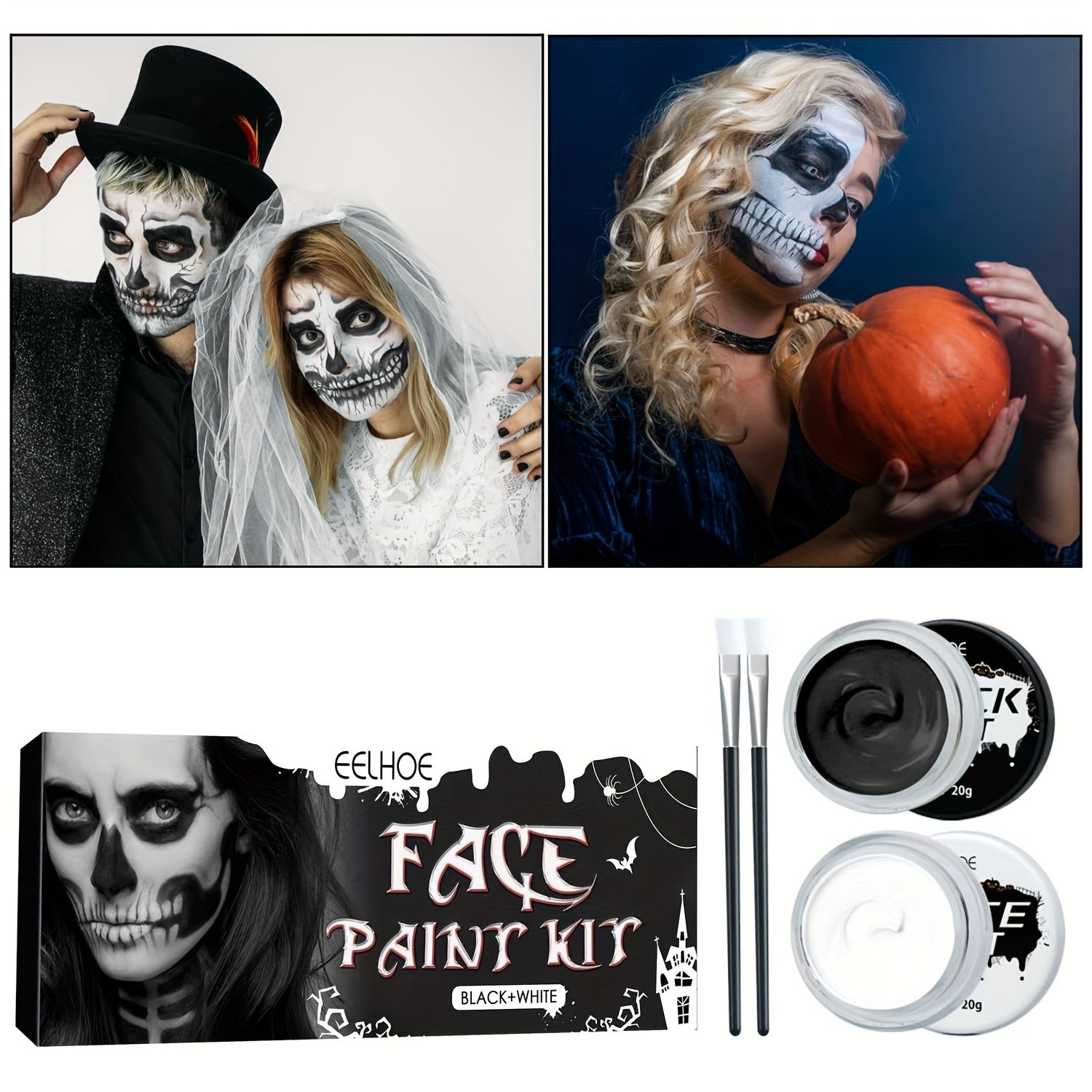 Halloween Makeup Face Body Paint Kit