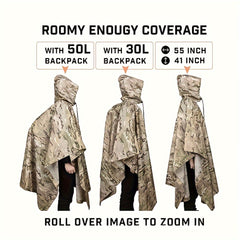 Camouflage Waterproof Raincoat for Outdoor Cycling and Mountaineering