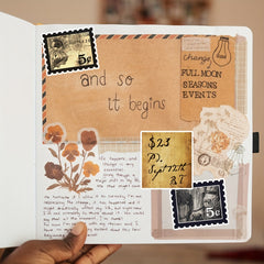 95pcs Vintage Number Label Tag Scrapbook Stickers