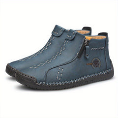 CLOHOO Men's Stitch Ankle Top Boots for Climbing