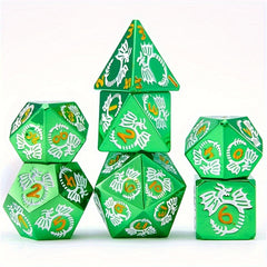7pcs Metal Solid Polyhedral Dices For Role Playing Board Games