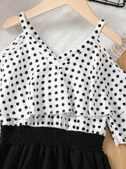 Girls Polka Dot Cami Dress for Summer