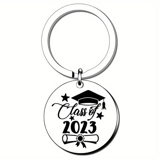 Graduation Keychain Stainless Steel Inspirational Gift