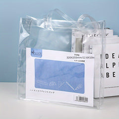 Transparent Test Paper Storage Bag PVC Information File Folder
