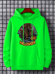Men's Werewolf Graphic Hoodie Casual Sweatshirt for Halloween