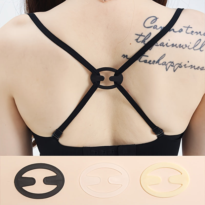 6pcs Invisible Bra Strap Clips Non slip Buckles for Braless Look