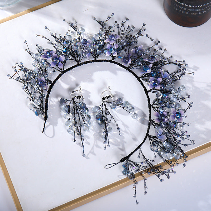 Bride Crystal Hair Band Headwear Wedding Dress Accessories
