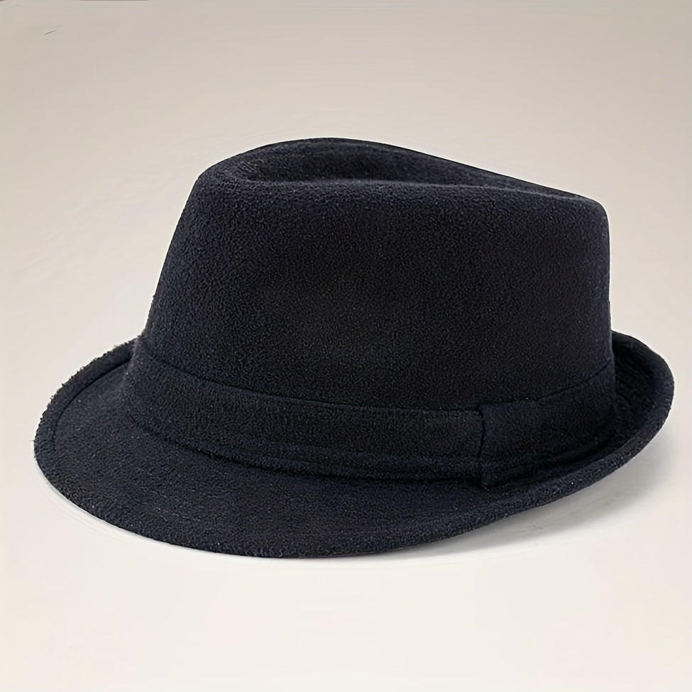 Versatile Sunshade Wide Brim Fedora Hat for Party Meeting